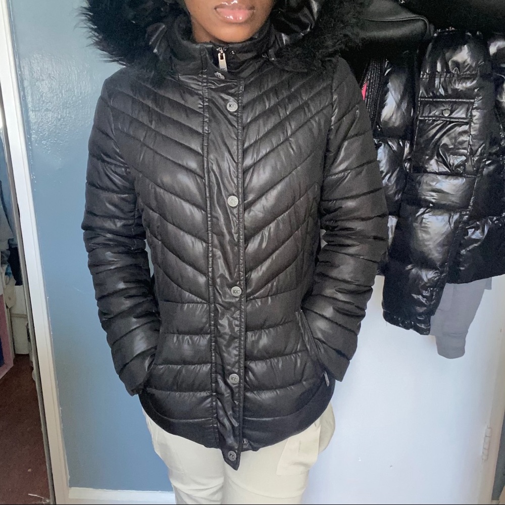 Kenneth Cole Short Puffer Coat